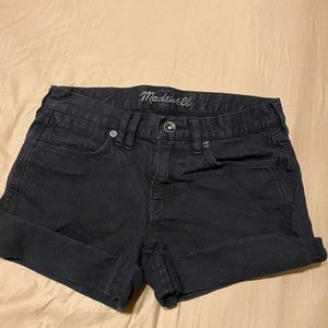Madewell Black Shorts Size 25